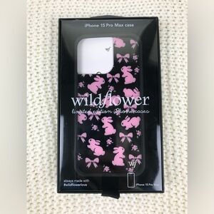 NIB Wildflower Limited Edition iPhone 15 Pro Max Case.